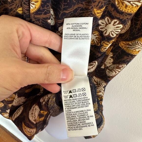 LUCKY BRAND Scoop Neck Top, Floral, Size Small - PERFECT for Fall! - Picture 7 of 9